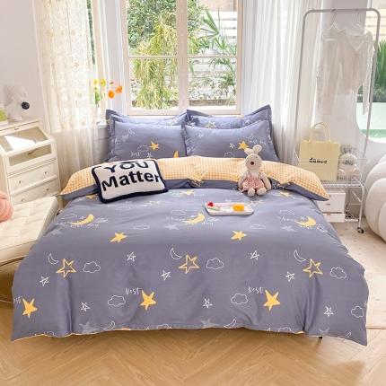 八十八家纺 2025新款全棉12868床单款四件套 月光旅程