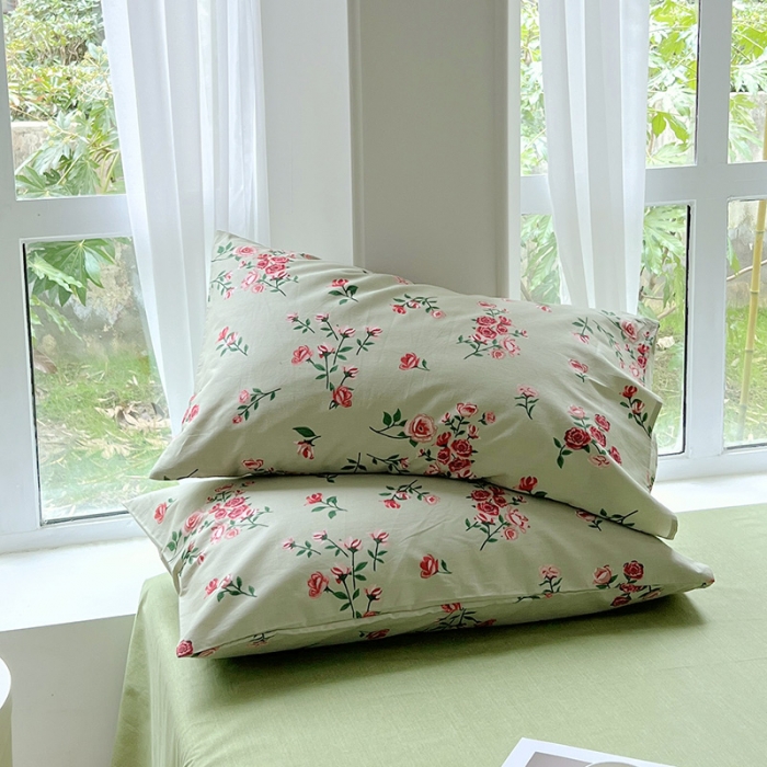 91家纺网 家纺一手货源 找家纺 启程全棉13372印花四件套直播爆款法式复古碎花系列 苏念