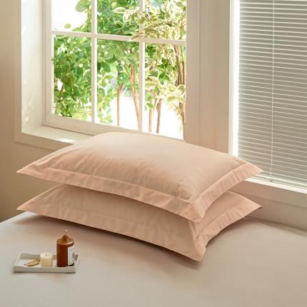 91家纺网 家纺一手货源 找家纺 新款纯色单品枕套 梅子粉