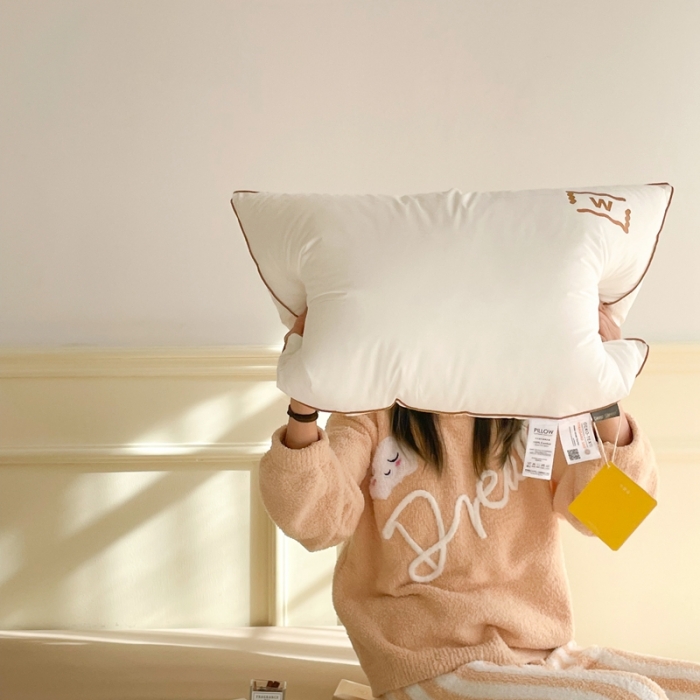 91家纺网 家纺一手货源 找家纺 伟邦 2023新款W日式酒店枕48*74