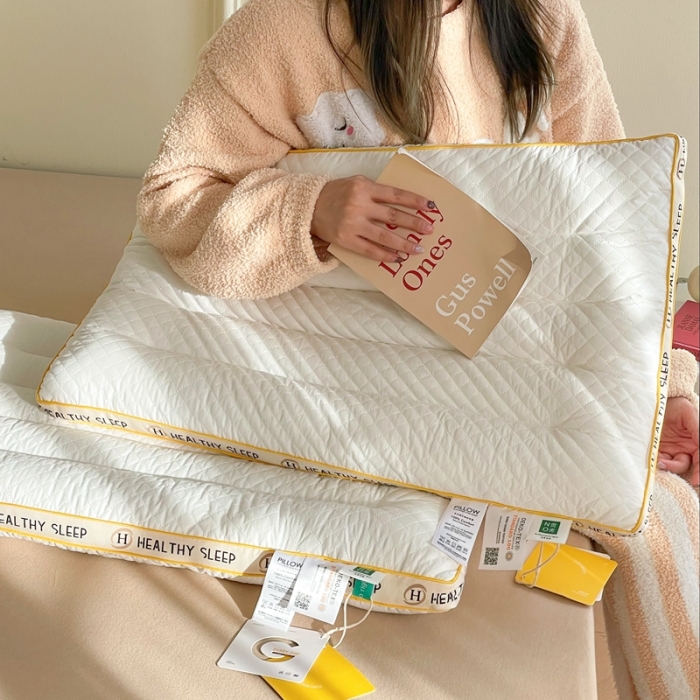 91家纺网 家纺一手货源 找家纺 伟邦 2023新款大豆绗缝护颈枕48*74