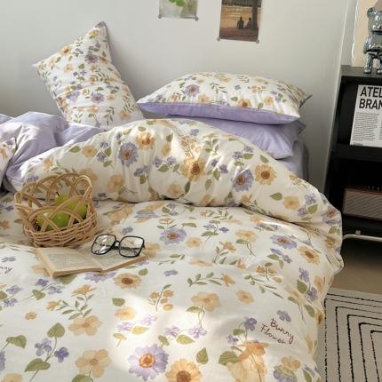 91家纺网 家纺一手货源 找家纺 （总）希文家纺 2023新款全棉13372印花小雅系列四件套