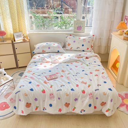 91家纺网 家纺一手货源 找家纺 （总）直播2025新款全棉华夫格春秋被冬被 学生儿童成人被子被芯加厚