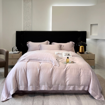 91家纺网 家纺一手货源 找家纺 奥汀洛2025新品工艺款100S天丝提花四件套-琳达