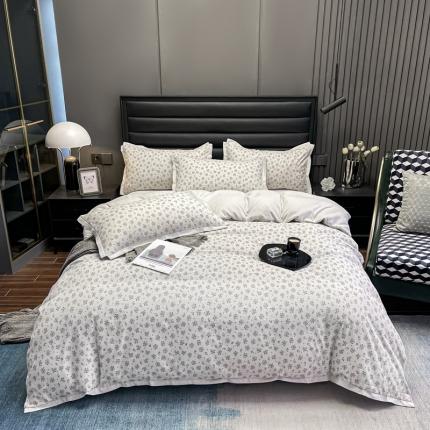 91家纺网 家纺一手货源 找家纺 (总) 赫梵茜 2022新款A类双层纱水洗棉四件套