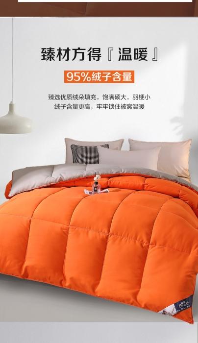 91家纺网 家纺一手货源 找家纺 （总）锦绣家纺2023 直播带货新款斜纹防羽布冬被春秋被羽绒被羽丝棉被