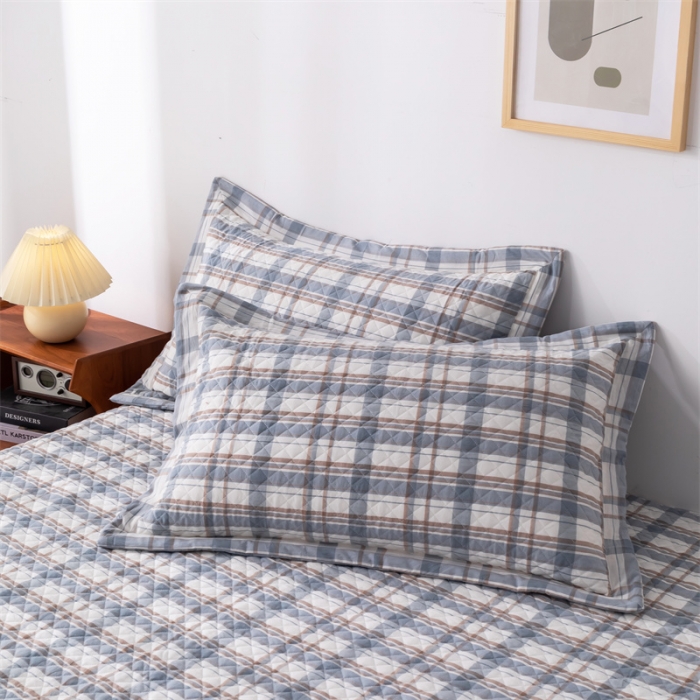 91家纺网 家纺一手货源 找家纺 优乐家纺 2025新款全棉床盖三件套水洗纯棉夹棉绗缝加厚铺盖 纽爱格兰