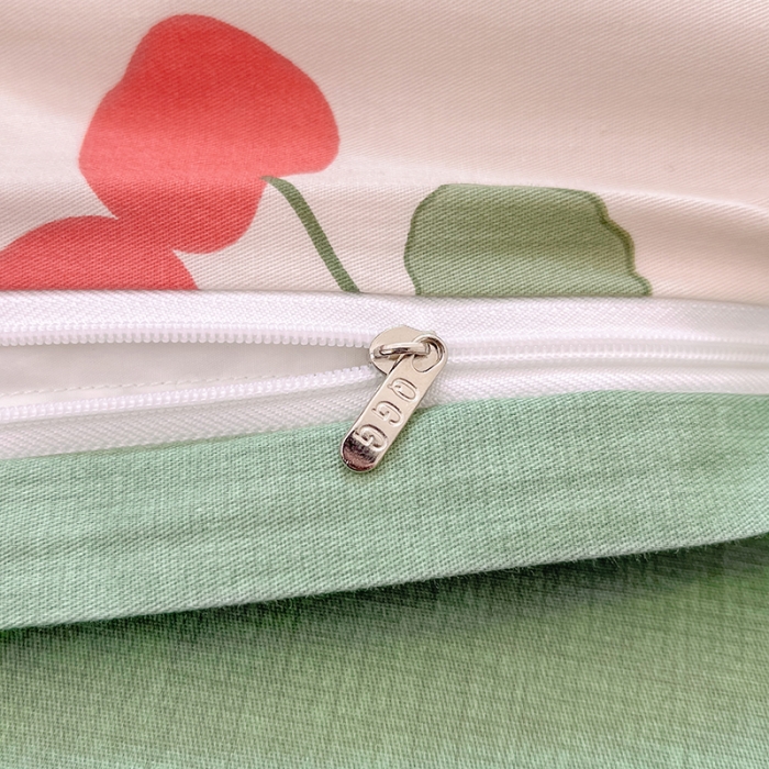 91家纺网 家纺一手货源 找家纺 琪格格 2023新款纯棉13372爆款小清新四件套 樱桃宝贝