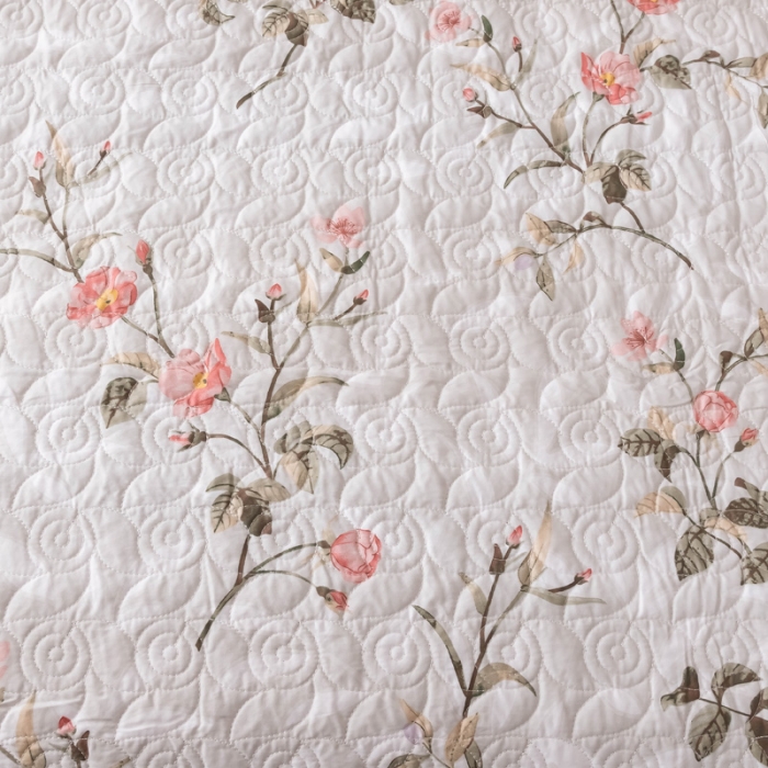 91家纺网 家纺一手货源 找家纺 优乐家纺 2023新款全棉印花绗绣四件套 挪威仙草