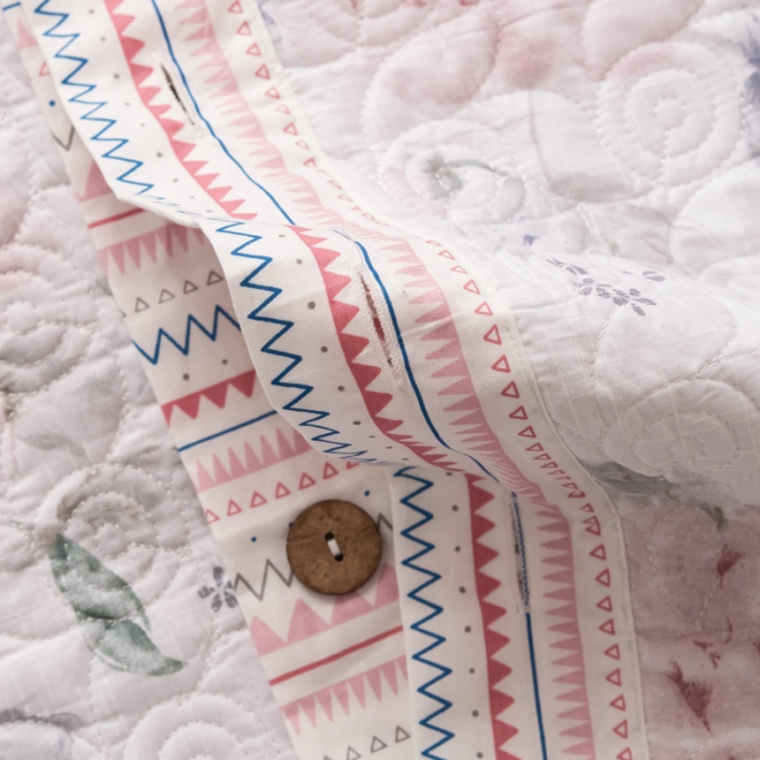 91家纺网 家纺一手货源 找家纺 优乐家纺 2023新款全棉印花绗绣四件套 晚空