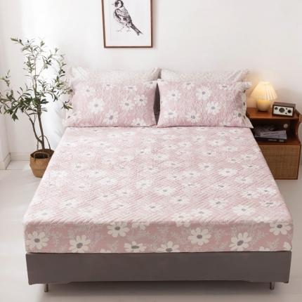 91家纺网 家纺一手货源 找家纺 优乐家纺 2023新款全棉印花绗绣单床笠 朝阳