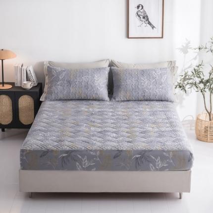 优乐家纺 2023新款全棉印花绗绣单床笠 飞羽