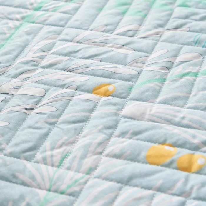 91家纺网 家纺一手货源 找家纺 优乐家纺 2023新款全棉印花绗绣单床笠 嫣然