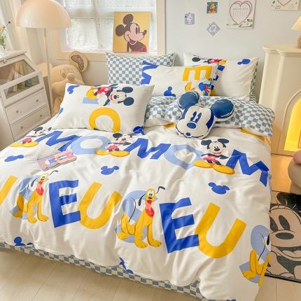 91家纺网 家纺一手货源 找家纺 （总）卡巴伦 2023新款全棉印花迪士尼系列四件套