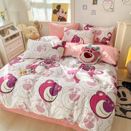 91家纺网 家纺一手货源 找家纺 （总）卡巴伦 2023新款全棉印花迪士尼系列四件套