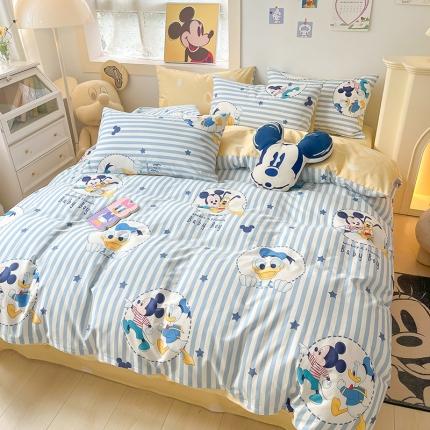 91家纺网 家纺一手货源 找家纺 （总）卡巴伦 2023新款全棉印花迪士尼系列四件套