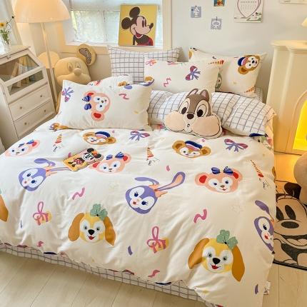 91家纺网 家纺一手货源 找家纺 （总）卡巴伦 2023新款全棉印花迪士尼系列四件套