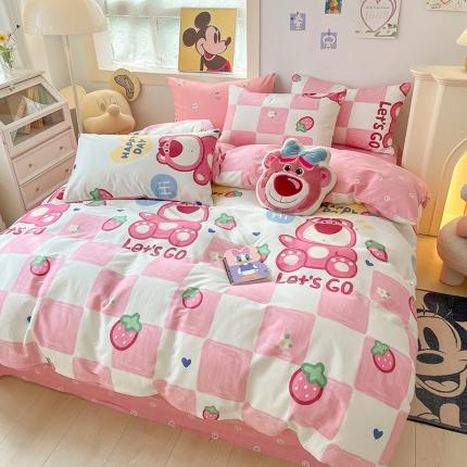 91家纺网 家纺一手货源 找家纺 （总）卡巴伦 2023新款全棉印花迪士尼系列四件套