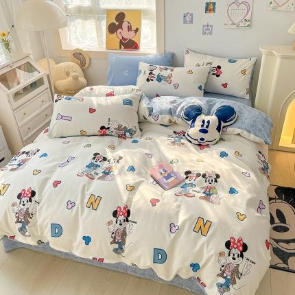 91家纺网 家纺一手货源 找家纺 （总）卡巴伦 2023新款全棉印花迪士尼系列四件套