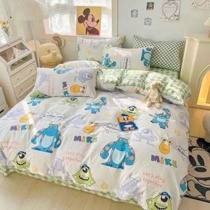 91家纺网 家纺一手货源 找家纺 （总）卡巴伦 2023新款全棉印花迪士尼系列四件套