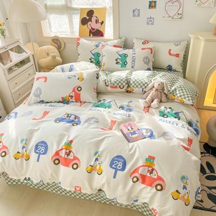 91家纺网 家纺一手货源 找家纺 （总）卡巴伦 2023新款全棉印花迪士尼系列四件套