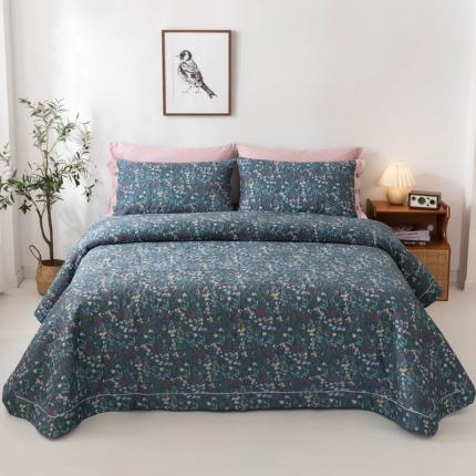 优乐家纺 2023新款全棉印花绗绣单床盖 向阳花开