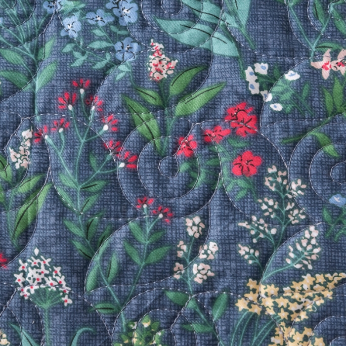 91家纺网 家纺一手货源 找家纺 优乐家纺 2023新款全棉印花绗绣单床盖 向阳花开