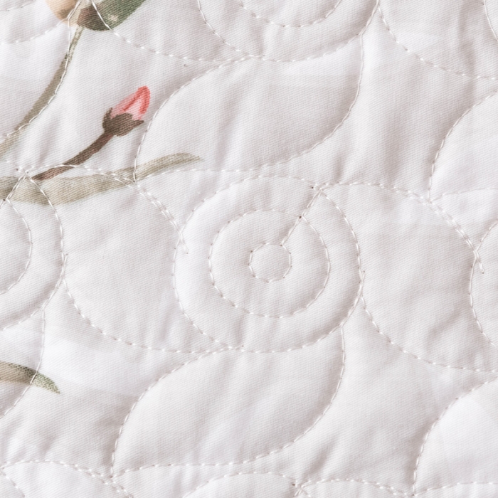 91家纺网 家纺一手货源 找家纺 优乐家纺 2023新款全棉印花绗绣单床盖 挪威仙草