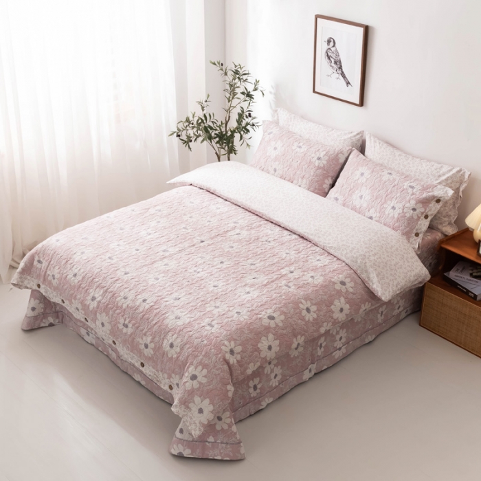 91家纺网 家纺一手货源 找家纺 （总）优乐家纺 2023新款全棉印花绗绣单被套