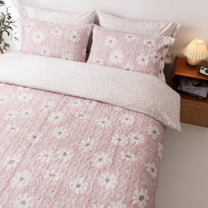 91家纺网 家纺一手货源 找家纺 （总）优乐家纺 2023新款全棉印花绗绣单被套