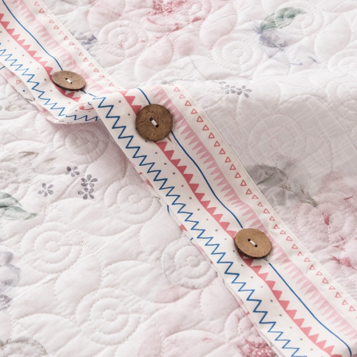 91家纺网 家纺一手货源 找家纺 优乐家纺 2023新款全棉印花绗绣单被套 晚空