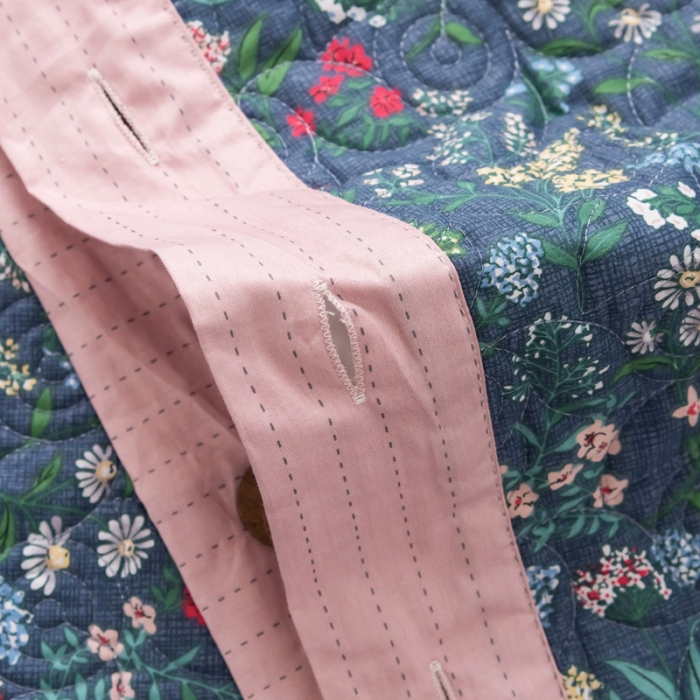 91家纺网 家纺一手货源 找家纺 优乐家纺 2023新款全棉印花绗绣单被套 向阳花开