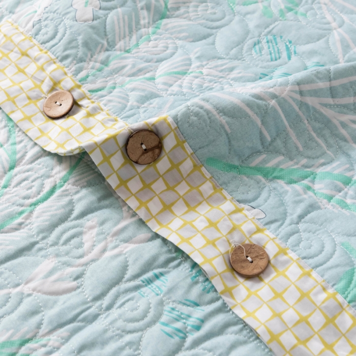 91家纺网 家纺一手货源 找家纺 优乐家纺 2023新款全棉印花绗绣单被套 嫣然