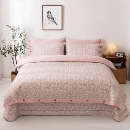 优乐家纺 2023新款全棉印花绗绣单被套 花语