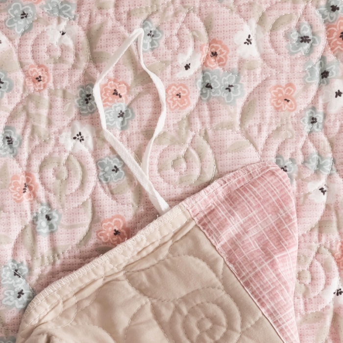 91家纺网 家纺一手货源 找家纺 优乐家纺 2023新款全棉印花绗绣单被套 花语