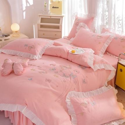 91家纺网 家纺一手货源 找家纺 （总）欧冠家纺 2023新款云锦棉春卉系列四件套