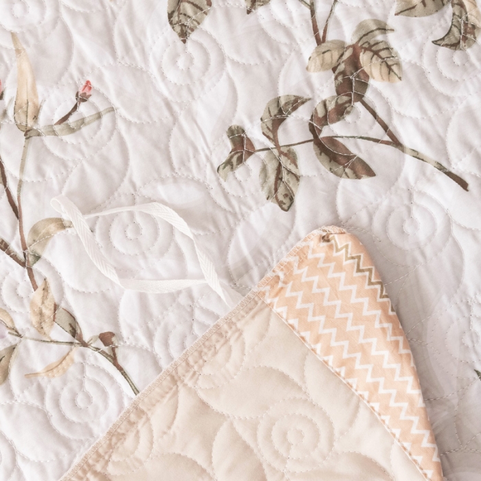 91家纺网 家纺一手货源 找家纺 优乐家纺 2023新款全棉印花绗绣单被套 挪威仙草