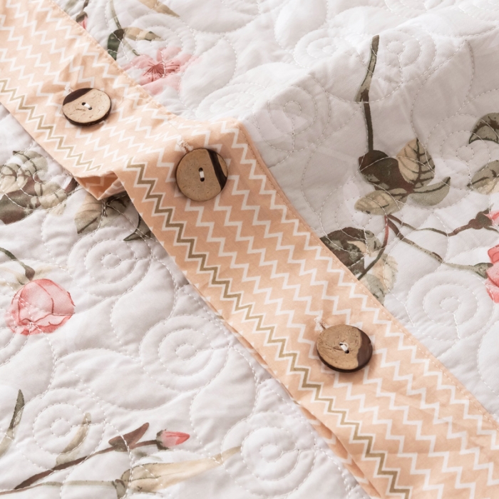 91家纺网 家纺一手货源 找家纺 优乐家纺 2023新款全棉印花绗绣单被套 挪威仙草