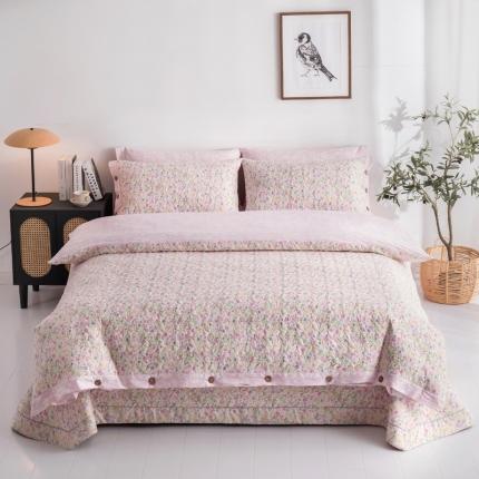 优乐家纺 2023新款全棉印花绗绣单被套 初晴