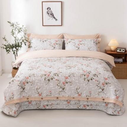 优乐家纺 2023新款全棉印花绗绣四件套 挪威仙草