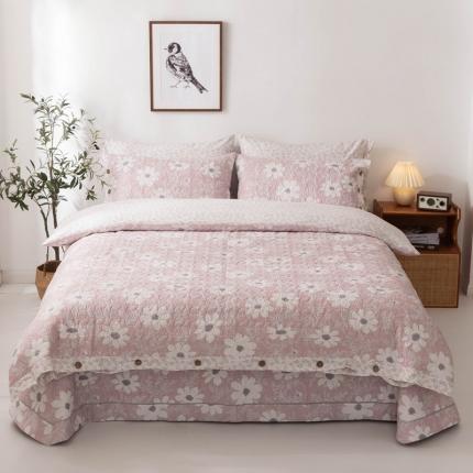 优乐家纺 2023新款全棉印花绗绣四件套 朝阳