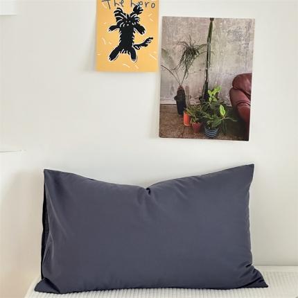 91家纺网 家纺一手货源 找家纺 （总）六巷胡同 2023新款纯色水洗棉单品枕套