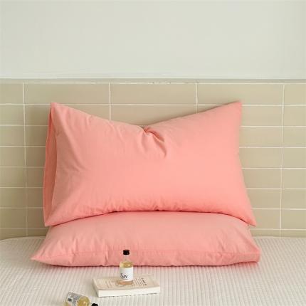 91家纺网 家纺一手货源 找家纺 （总）六巷胡同 2023新款纯色水洗棉单品枕套