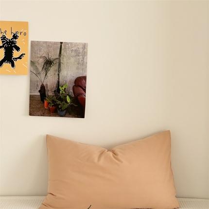 91家纺网 家纺一手货源 找家纺 （总）六巷胡同 2023新款纯色水洗棉单品枕套