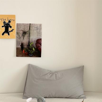 91家纺网 家纺一手货源 找家纺 （总）六巷胡同 2023新款纯色水洗棉单品枕套