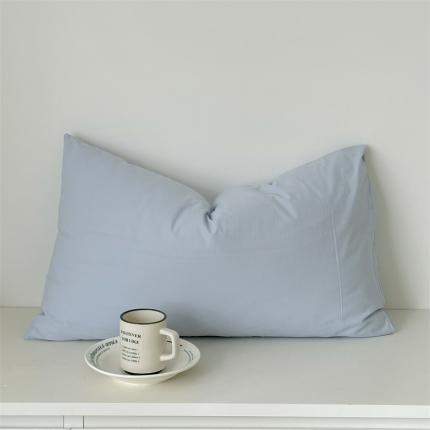 91家纺网 家纺一手货源 找家纺 （总）六巷胡同 2023新款纯色水洗棉单品枕套