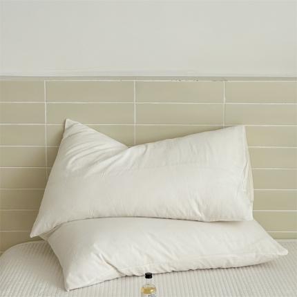 91家纺网 家纺一手货源 找家纺 （总）六巷胡同 2023新款纯色水洗棉单品枕套