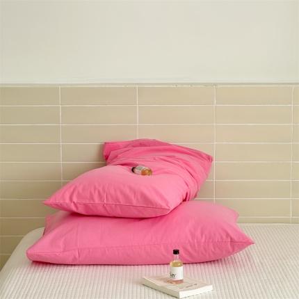 91家纺网 家纺一手货源 找家纺 （总）六巷胡同 2023新款纯色水洗棉单品枕套