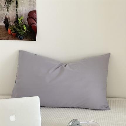 91家纺网 家纺一手货源 找家纺 （总）六巷胡同 2023新款纯色水洗棉单品枕套