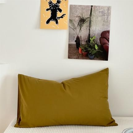 91家纺网 家纺一手货源 找家纺 （总）六巷胡同 2023新款纯色水洗棉单品枕套